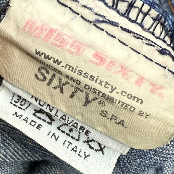 90's MISS SIXTY ITALY fitted pink wash denim jacket - Picture 13 of 16